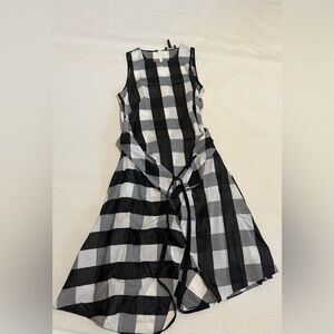 rag & bone Black and White Asymmetrical Dress